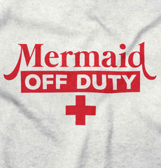 Mermaid Off Duty Infant Baby Bib-Direct To Garment Print-Brisco Baby