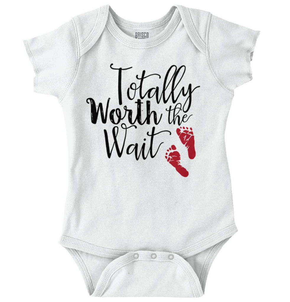 Totally Worth it Romper Bodysuit-Direct To Garment Print-Brisco Baby