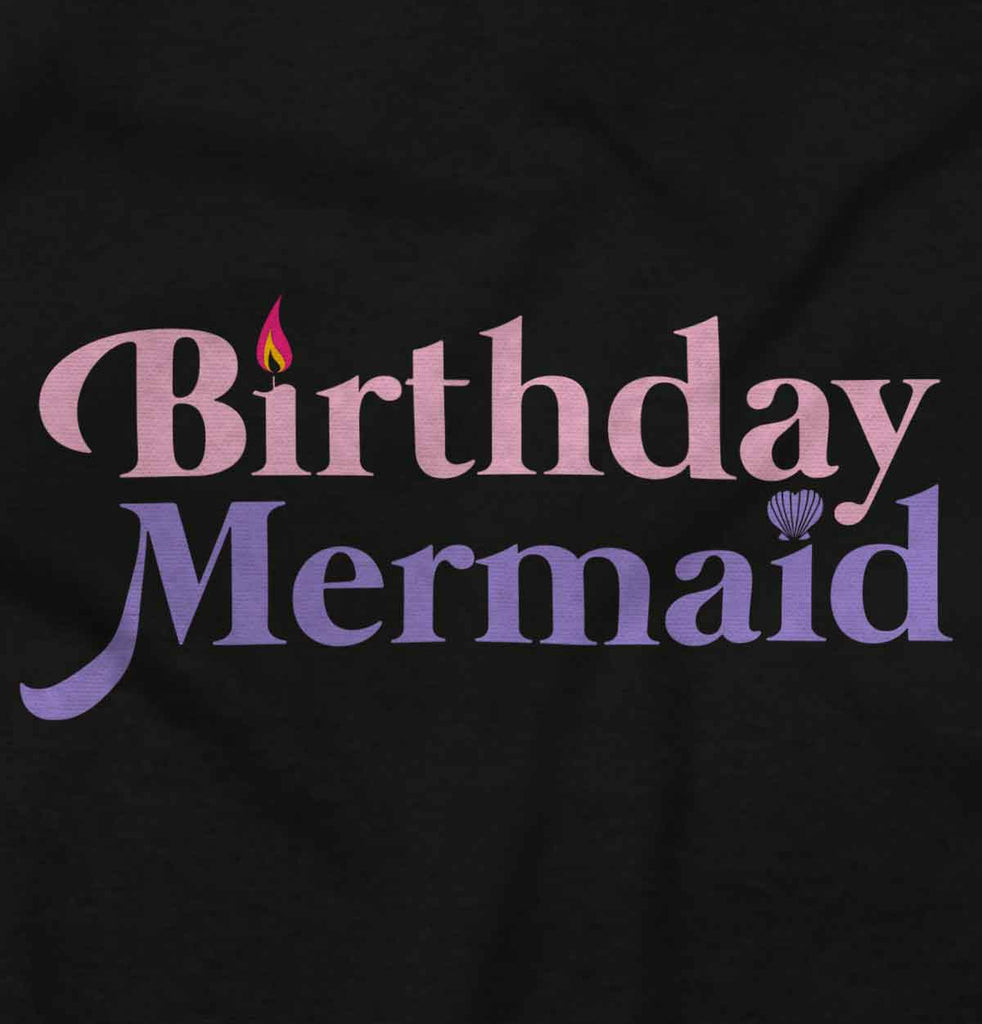 Birthday Mermaid Infant Baby Bib-Direct To Garment Print-Brisco Baby