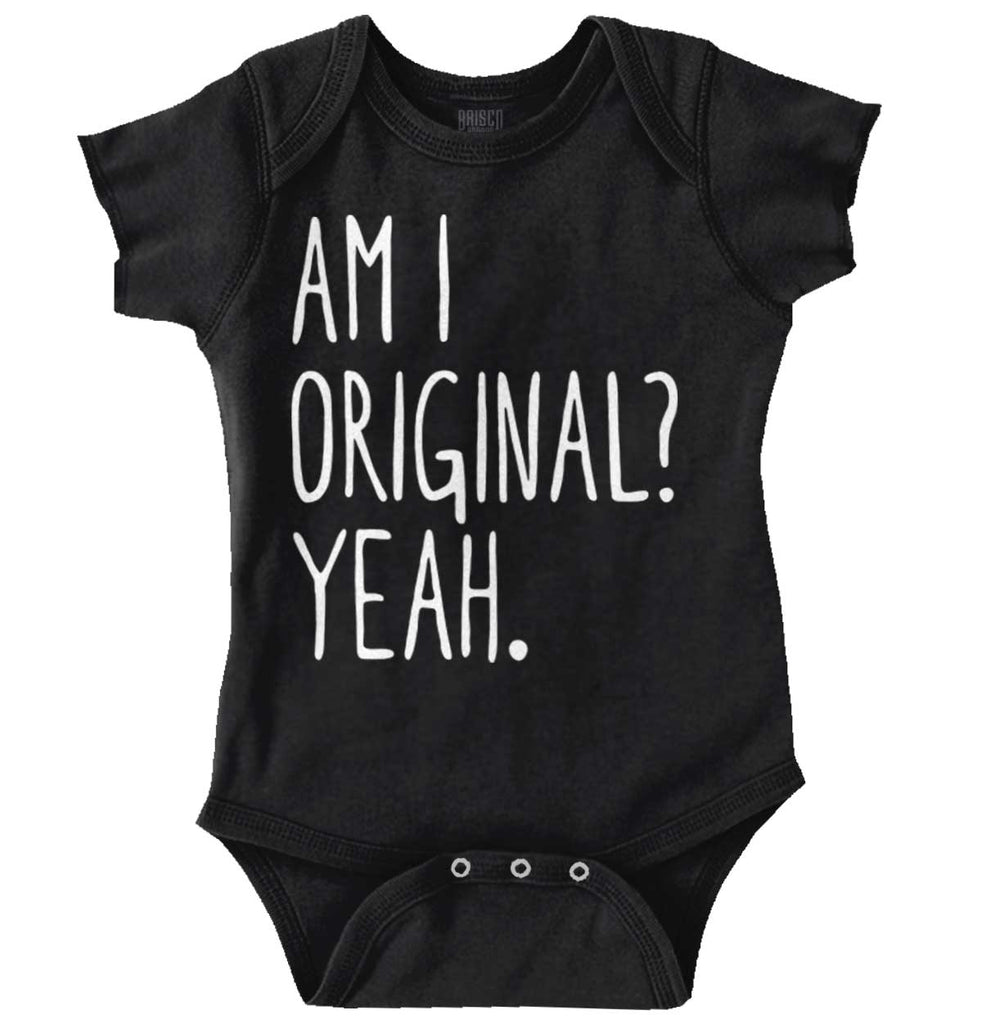 Am I Original? Romper Bodysuit-Direct To Garment Print-Brisco Baby