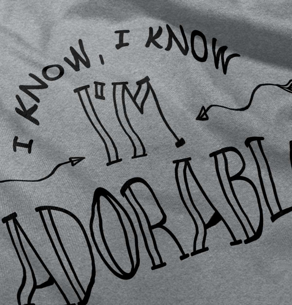 I'm Adorable Romper Bodysuit-Direct To Garment Print-Brisco Baby