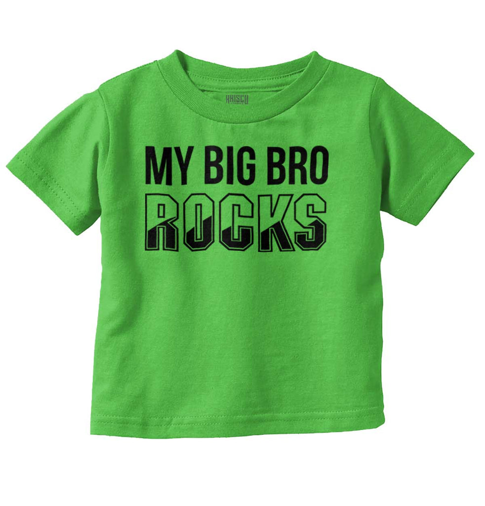 My Big Bro Rocks Infant Toddler T Shirt-Direct To Garment Print-Brisco Baby