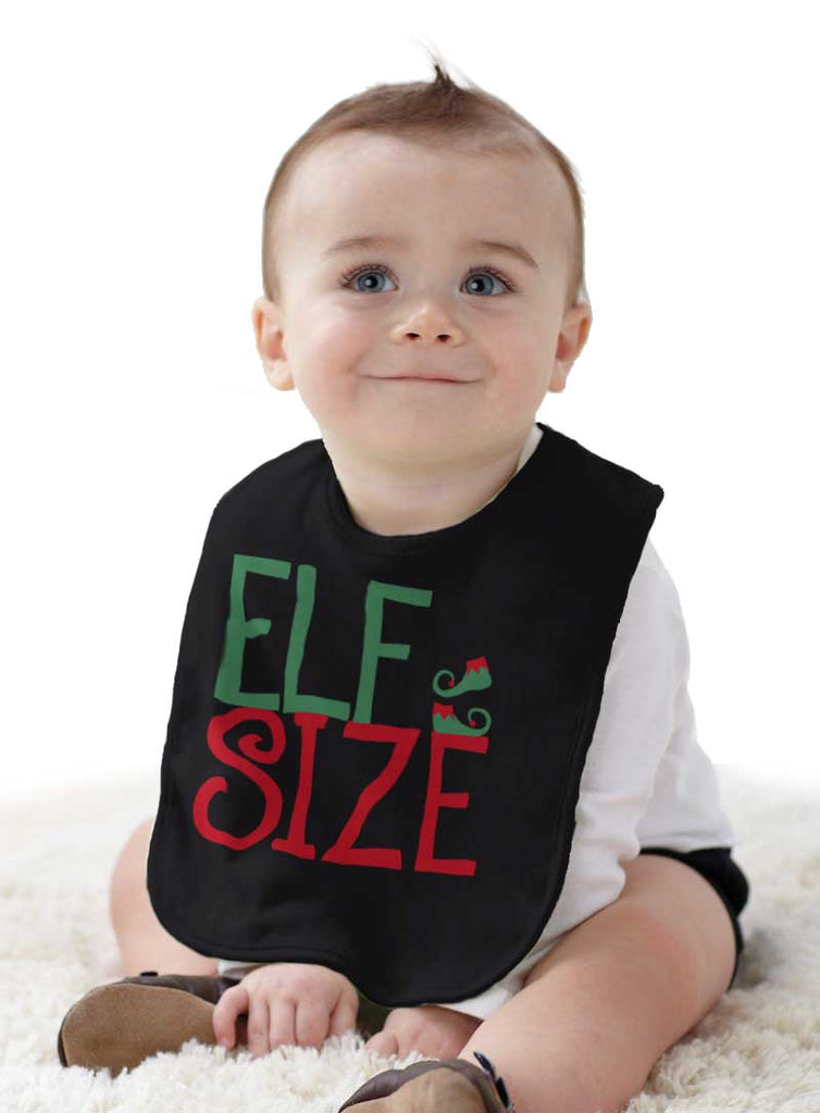 Elf Size Infant Baby Bib-Direct To Garment Print-Brisco Baby