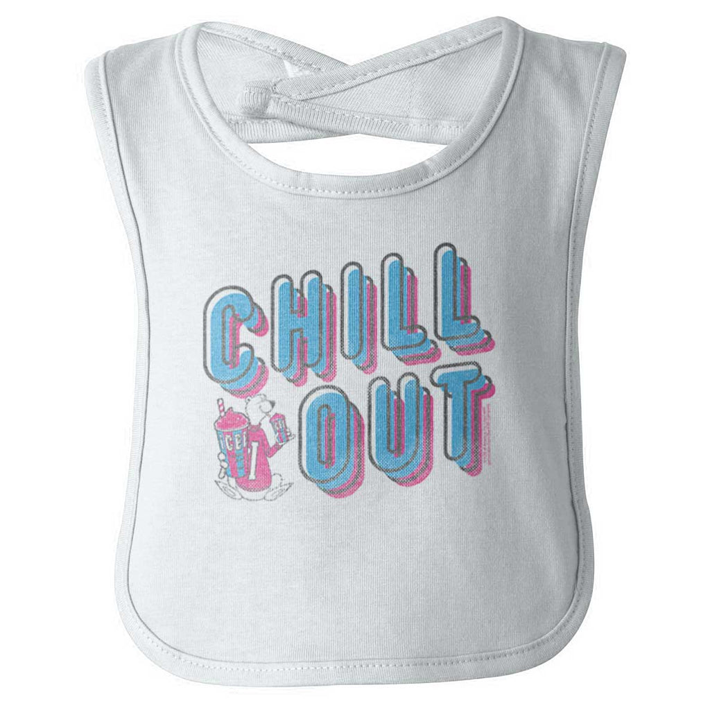 Retro Chill Infant Baby Bib-Direct To Garment Print-Brisco Baby