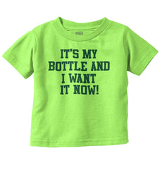 I Want It Now Infant Toddler T Shirt-Direct To Garment Print-Brisco Baby