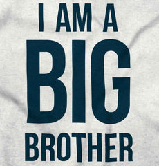 I Am A Big Brother Infant Baby Bib-Direct To Garment Print-Brisco Baby