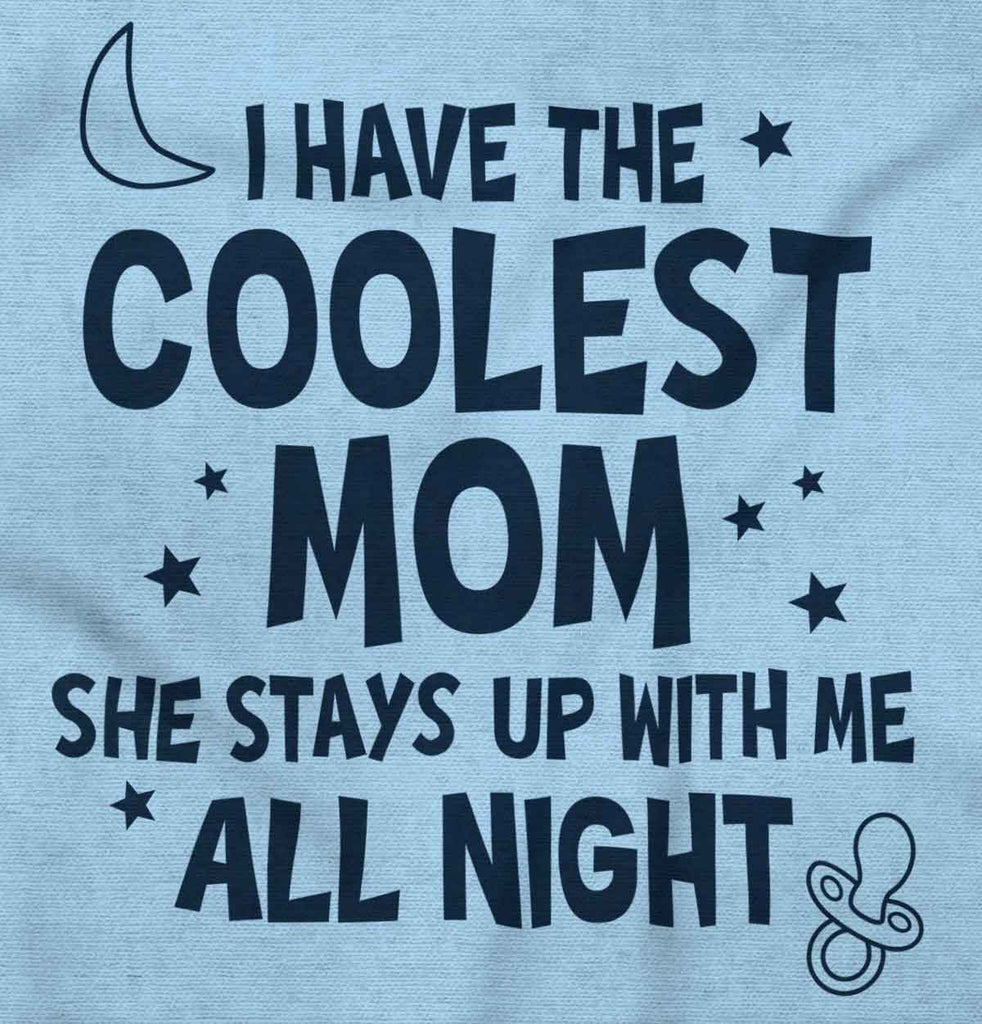 Coolest Mom Infant Baby Bib-Direct To Garment Print-Brisco Baby