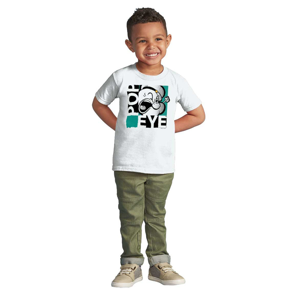 Popeye Pop Art Infant Toddler T Shirt-Direct To Garment Print-Brisco Baby