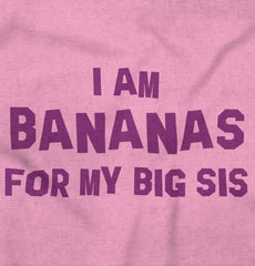 Bananas For Big Sis Romper Bodysuit-Direct To Garment Print-Brisco Baby