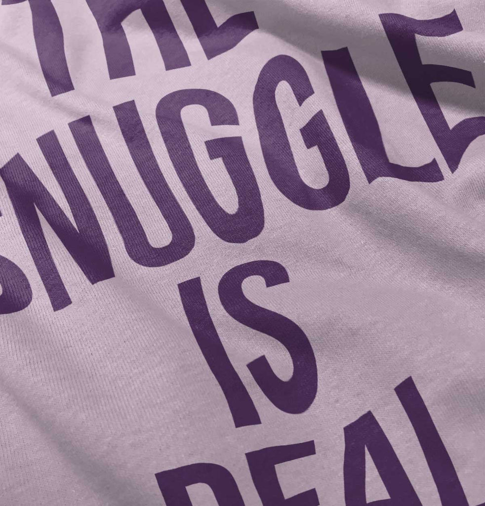 The Snuggle Is Real Romper Bodysuit-Direct To Garment Print-Brisco Baby