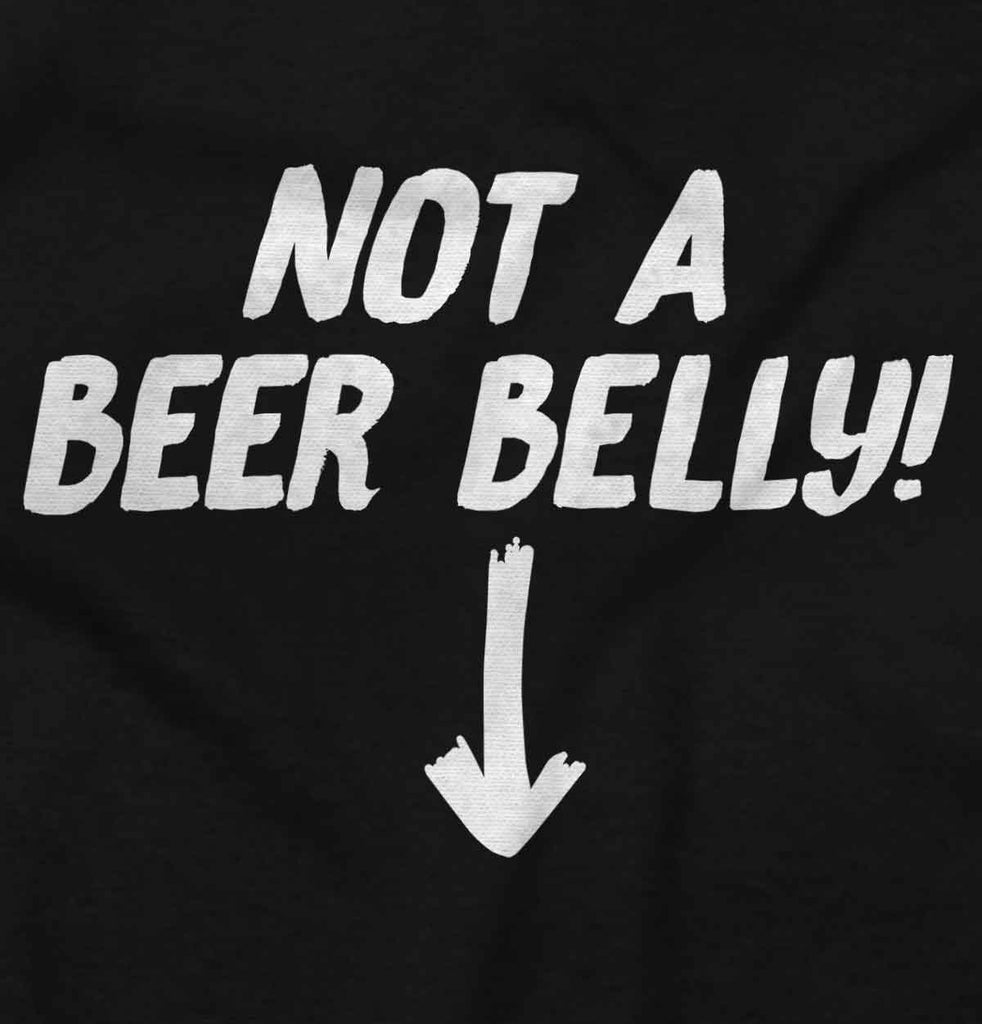 Not A Beer Belly Maternity T-Shirt-Direct To Garment Print-Brisco Baby