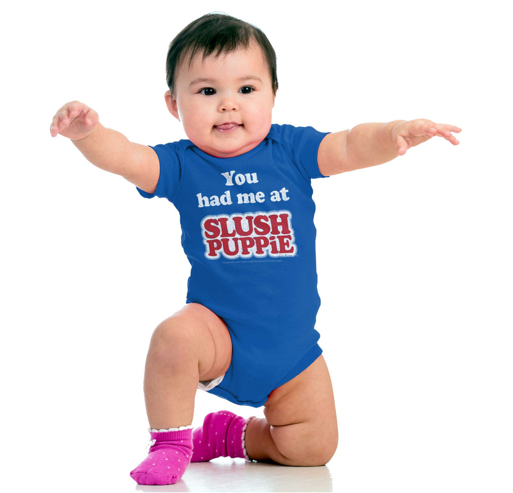 Had Me At Slush Puppie Romper Bodysuit-Direct To Garment Print-Brisco Baby