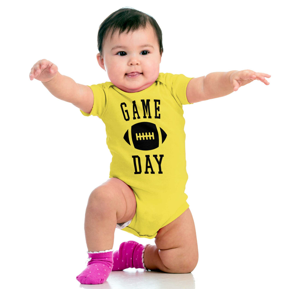 Game Day Romper Bodysuit-Direct To Garment Print-Brisco Baby