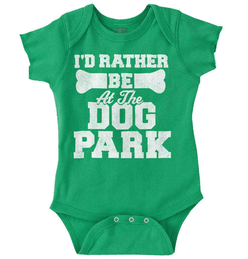 Dog Park Romper Bodysuit-Direct To Garment Print-Brisco Baby
