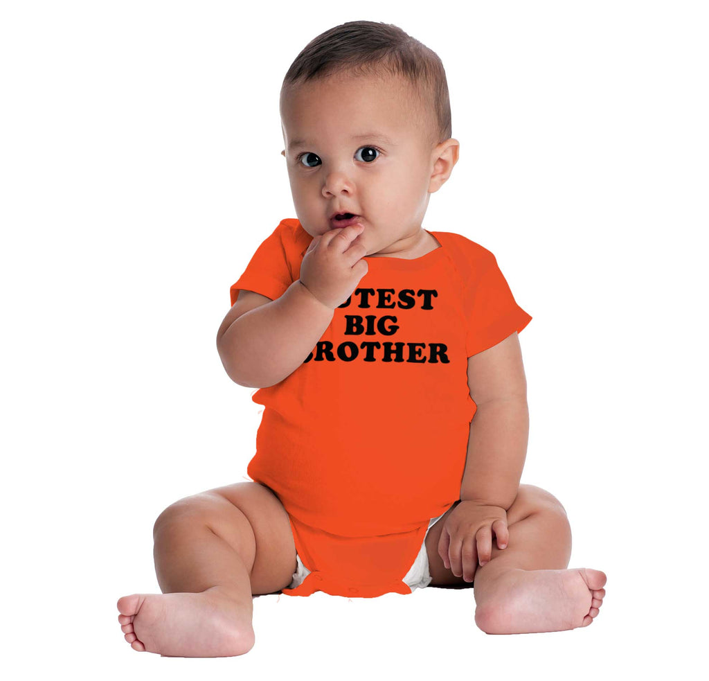 Cutest Big Brother Romper-Direct To Garment Print-Brisco Baby