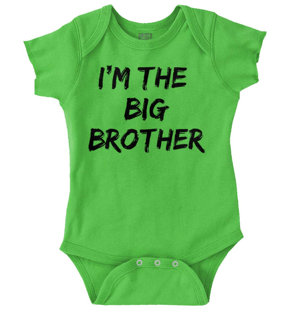 I'm The Big Brother Romper Bodysuit-Direct To Garment Print-Brisco Baby