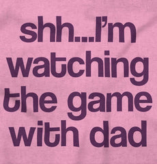 Watching the Game Infant Toddler T Shirt-Direct To Garment Print-Brisco Baby