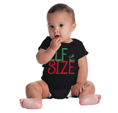 Elf Size Romper Bodysuit-Direct To Garment Print-Brisco Baby