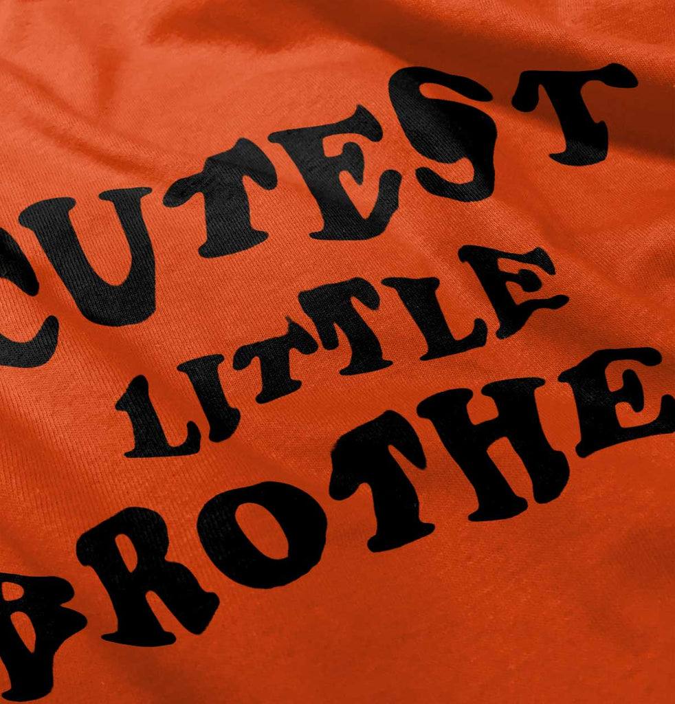 Cutest Little Brother Romper Bodysuit-Direct To Garment Print-Brisco Baby