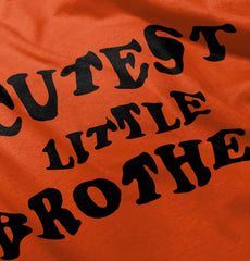 Cutest Little Brother Romper Bodysuit-Direct To Garment Print-Brisco Baby