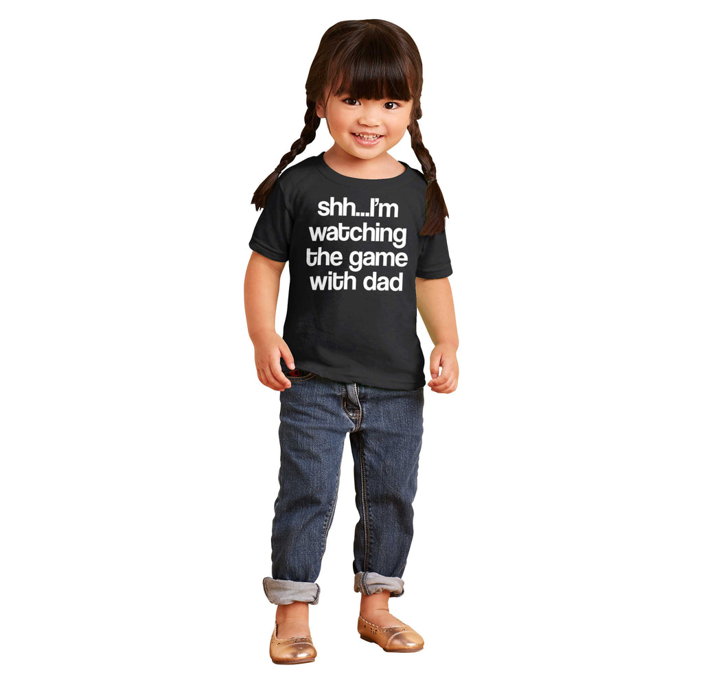Watching the Game Infant Toddler T Shirt-Direct To Garment Print-Brisco Baby