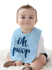 Oh Poop Infant Baby Bib-Direct To Garment Print-Brisco Baby