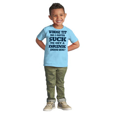 Get A Drink Infant Toddler T Shirt-Direct To Garment Print-Brisco Baby