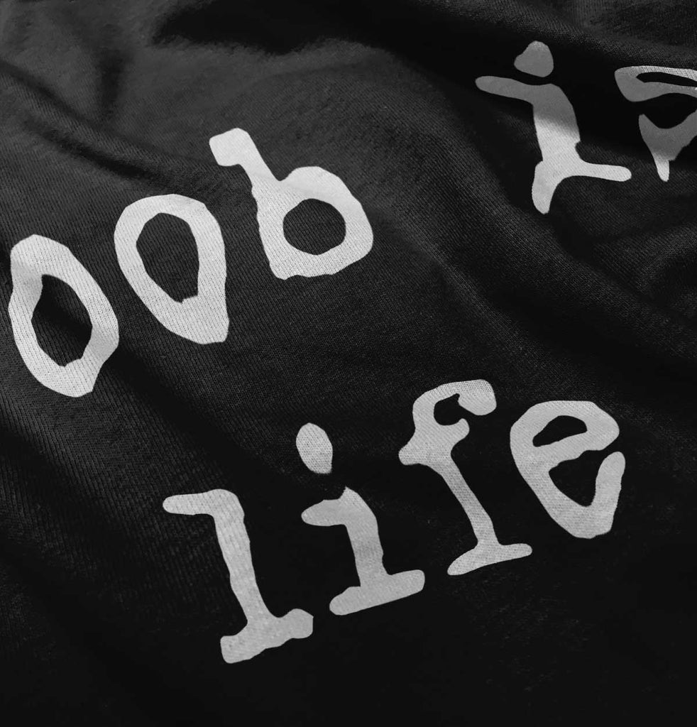 Boob Is Life Infant Baby Bib-Direct To Garment Print-Brisco Baby