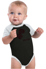 Babysaurus Rex Raglan Romper Bodysuit-Direct To Garment Print-Brisco Baby