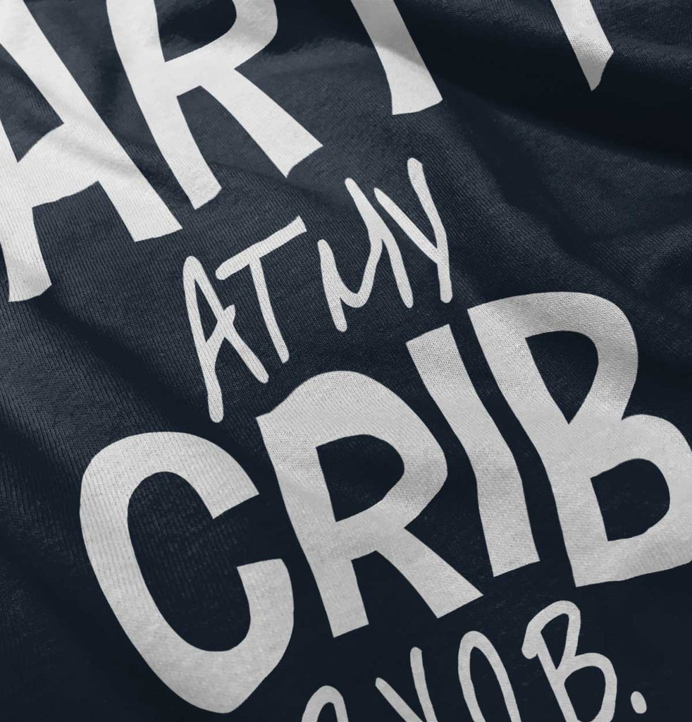 Party At My Crib Romper Bodysuit-Direct To Garment Print-Brisco Baby
