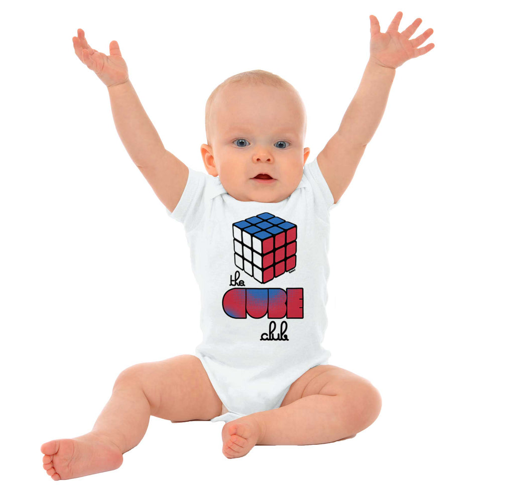 Rubik's Cube Club Romper Bodysuit-Direct To Garment Print-Brisco Baby