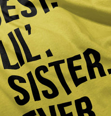 Best Lil Sister Ever Romper Bodysuit-Direct To Garment Print-Brisco Baby