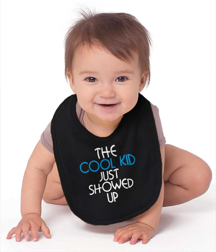 Cool Kid Infant Baby Bib-Direct To Garment Print-Brisco Baby
