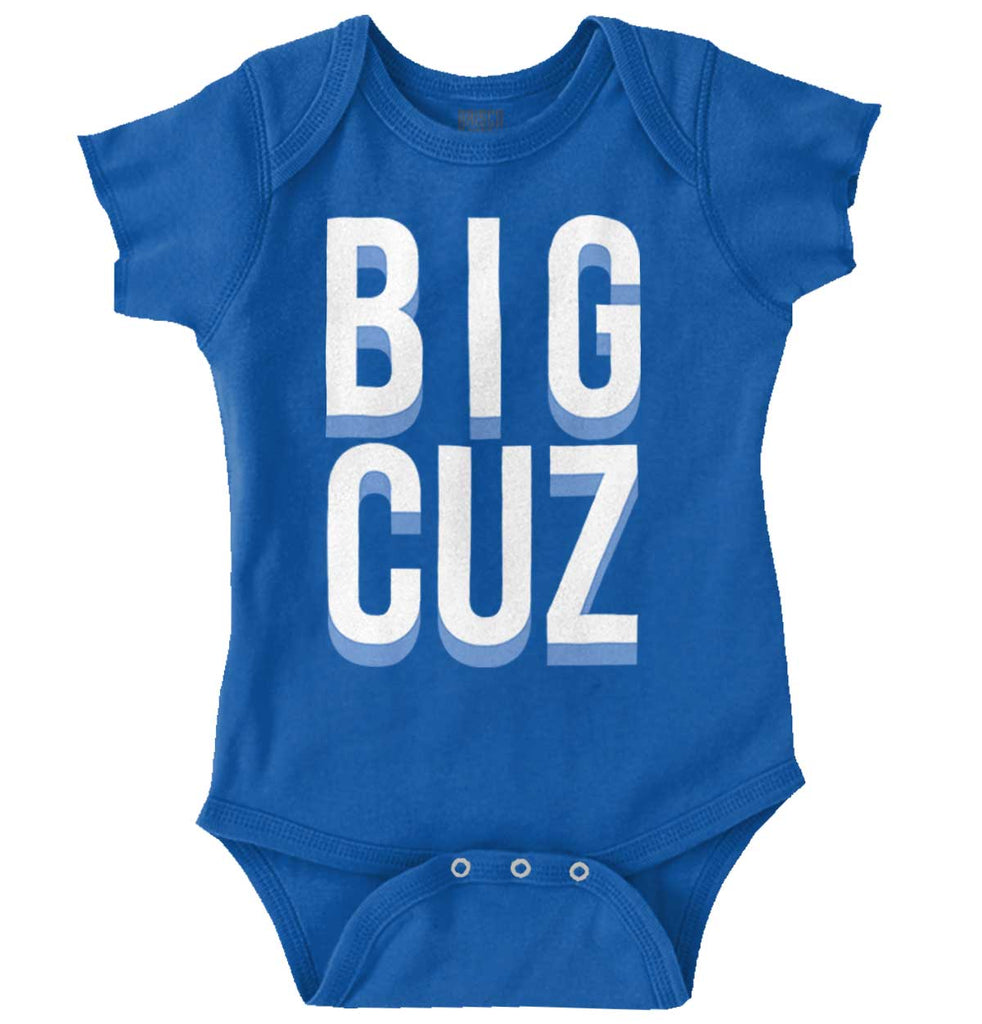 Big Cuz Romper Bodysuit-Direct To Garment Print-Brisco Baby