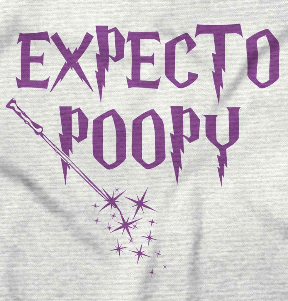 Expecto Poopy Baby Ruffled Trim Romper-Direct To Garment Print-Brisco Baby