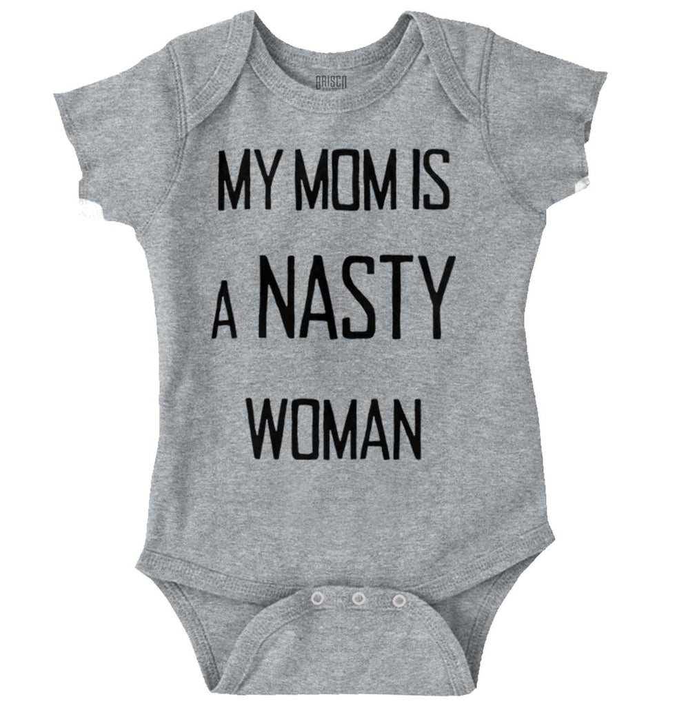 Nasty Woman Romper Bodysuit-Direct To Garment Print-Brisco Baby