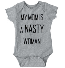 Nasty Woman Romper Bodysuit-Direct To Garment Print-Brisco Baby