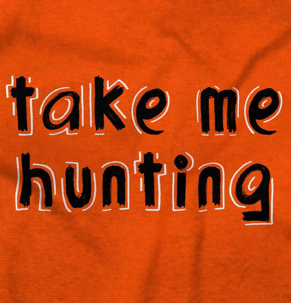 Take Me Hunting Daddy Romper Bodysuit-Direct To Garment Print-Brisco Baby