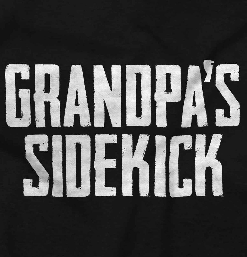 Grandpa's Sidekick Ringer Romper Bodysuit-Direct To Garment Print-Brisco Baby