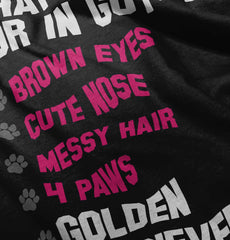 Golden Retriever Romper Bodysuit-Direct To Garment Print-Brisco Baby