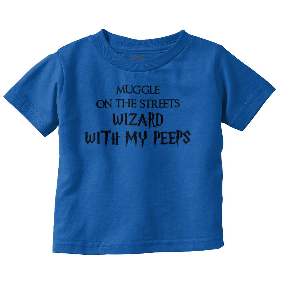 Wizard With My Peeps Infant Toddler T Shirt-Direct To Garment Print-Brisco Baby