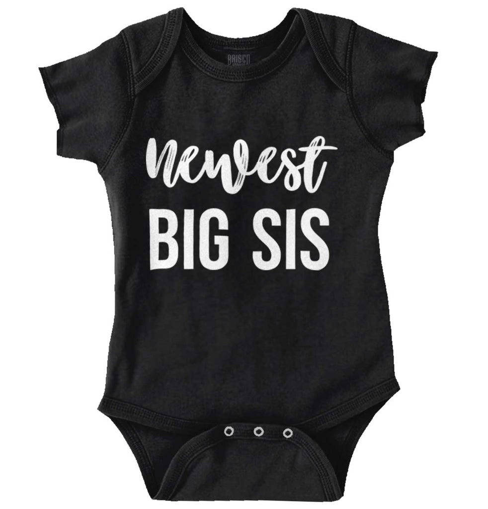 Newest Big Sis Romper Bodysuit-Direct To Garment Print-Brisco Baby