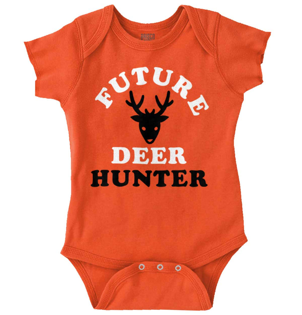 Future Deer Hunter Romper Bodysuit-Direct To Garment Print-Brisco Baby