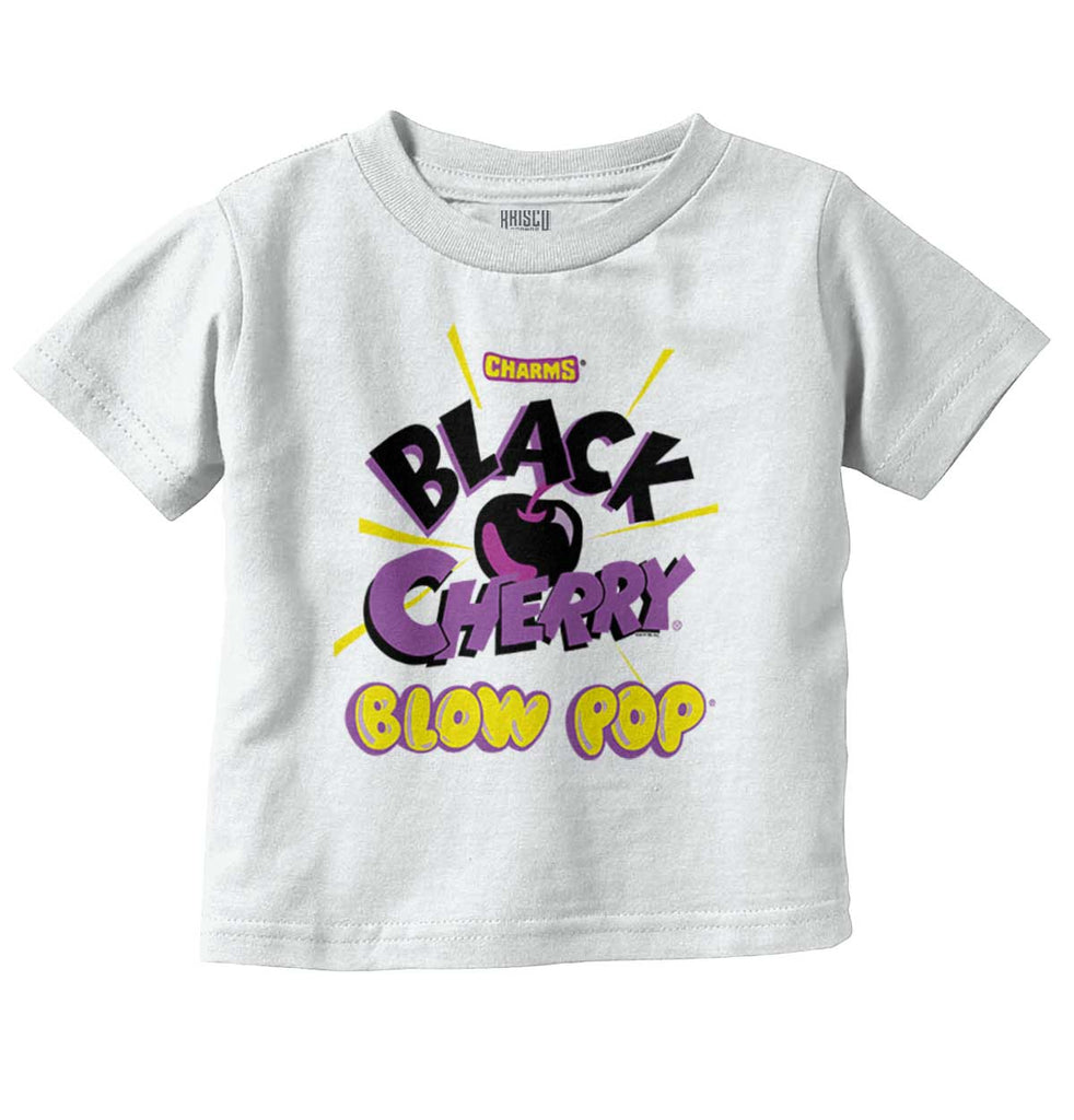 Black Cherry Blow Pop Infant Toddler T Shirt-Direct To Garment Print-Brisco Baby