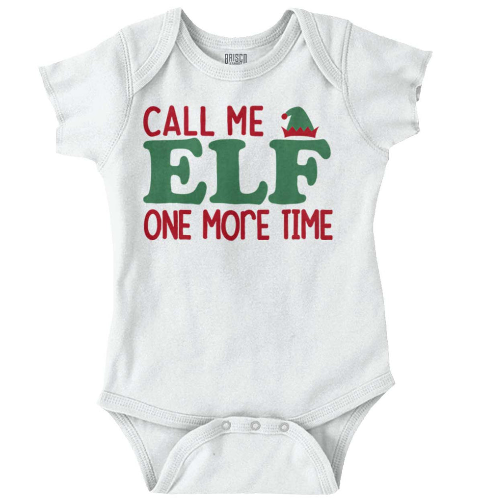 Call Me Elf Romper Bodysuit-Direct To Garment Print-Brisco Baby