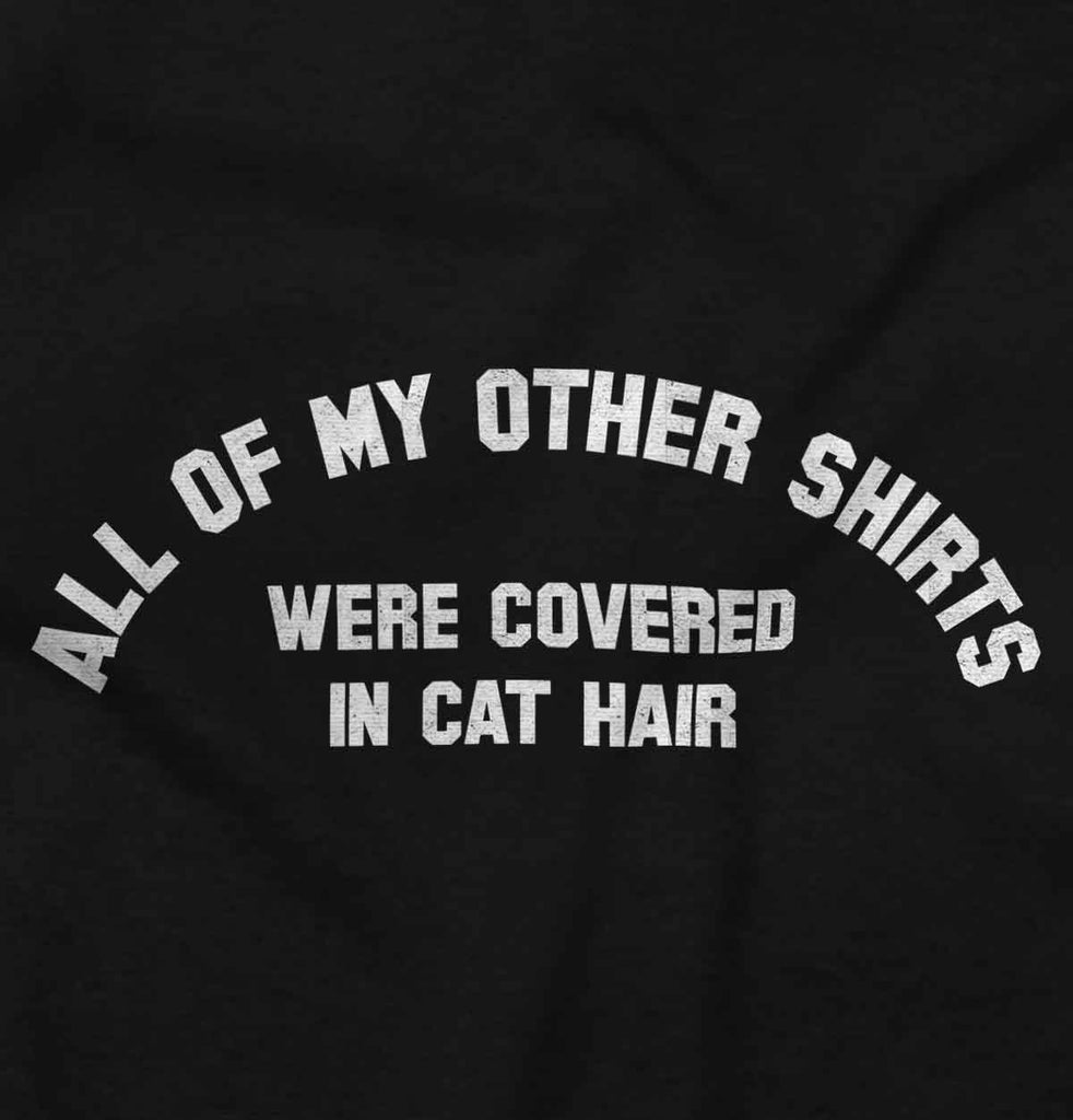 Covered In Cat Hair Romper Bodysuit-Direct To Garment Print-Brisco Baby