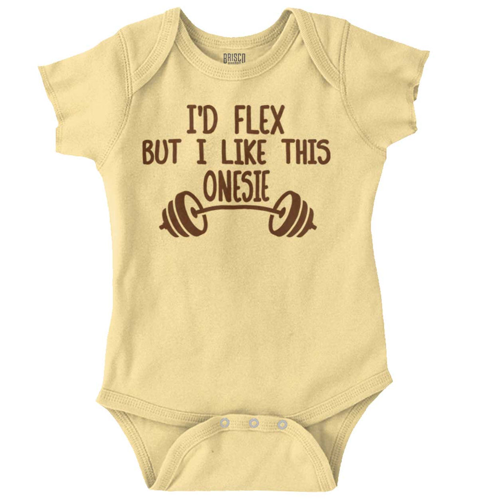 I'd Flex Romper Bodysuit-Direct To Garment Print-Brisco Baby