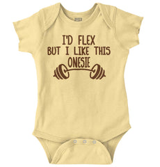 I'd Flex Romper Bodysuit-Direct To Garment Print-Brisco Baby