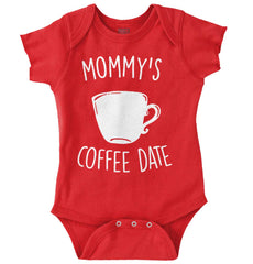 Mommy's Coffee Date Romper Bodysuit-Direct To Garment Print-Brisco Baby