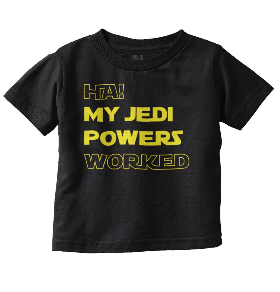 Jedi Powers Worked Infant Toddler T Shirt-Direct To Garment Print-Brisco Baby